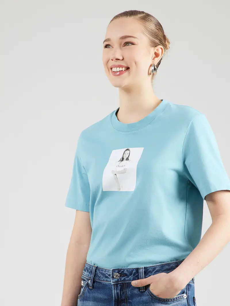 Maglietta OBSESSION blu chiaro / grigio / bianco miniatura 2