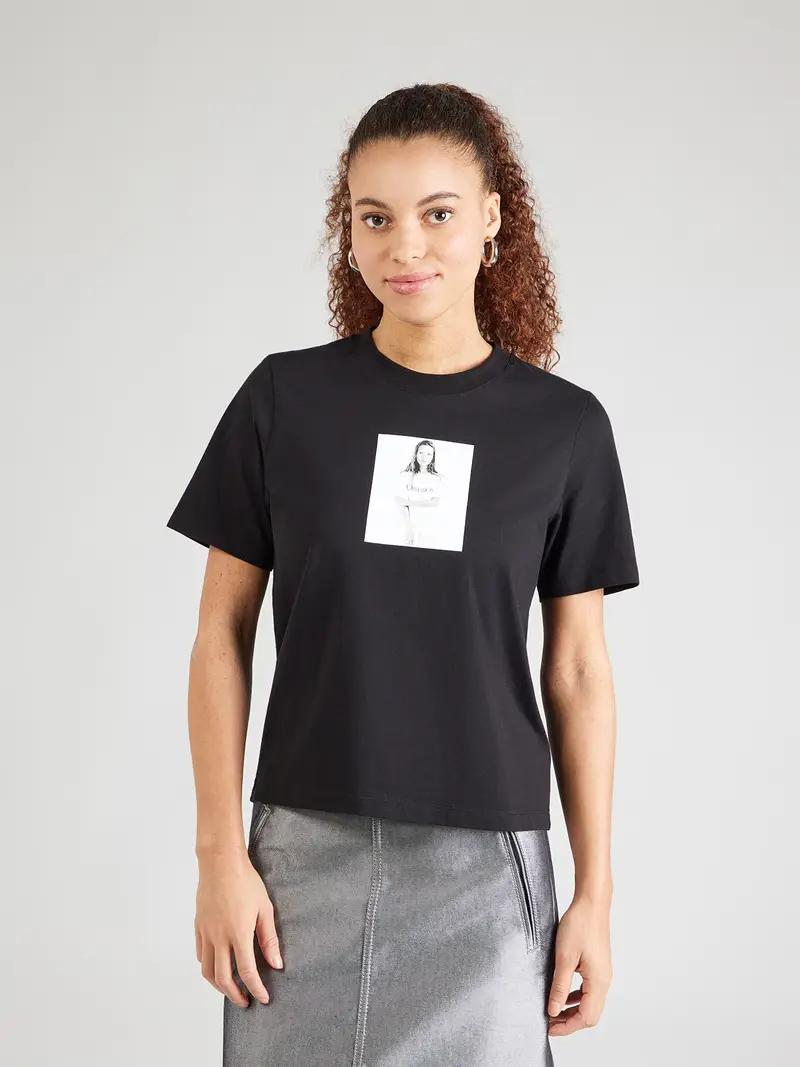 Maglietta OBSESSION grigio chiaro / nero / bianco miniatura 3