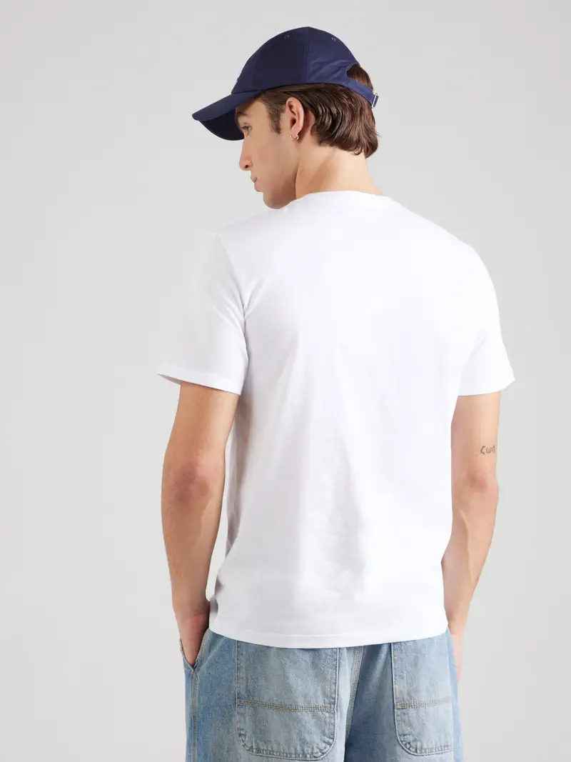 Maglietta petrolio / rosso / bianco miniatura 3