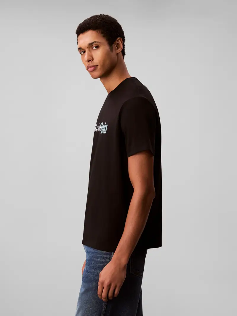 Calvin Klein Maglietta verde pastello / nero / bianco miniatura 2