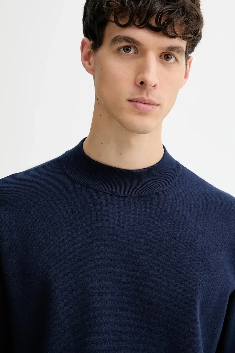 maglione Blu navy miniatura 4