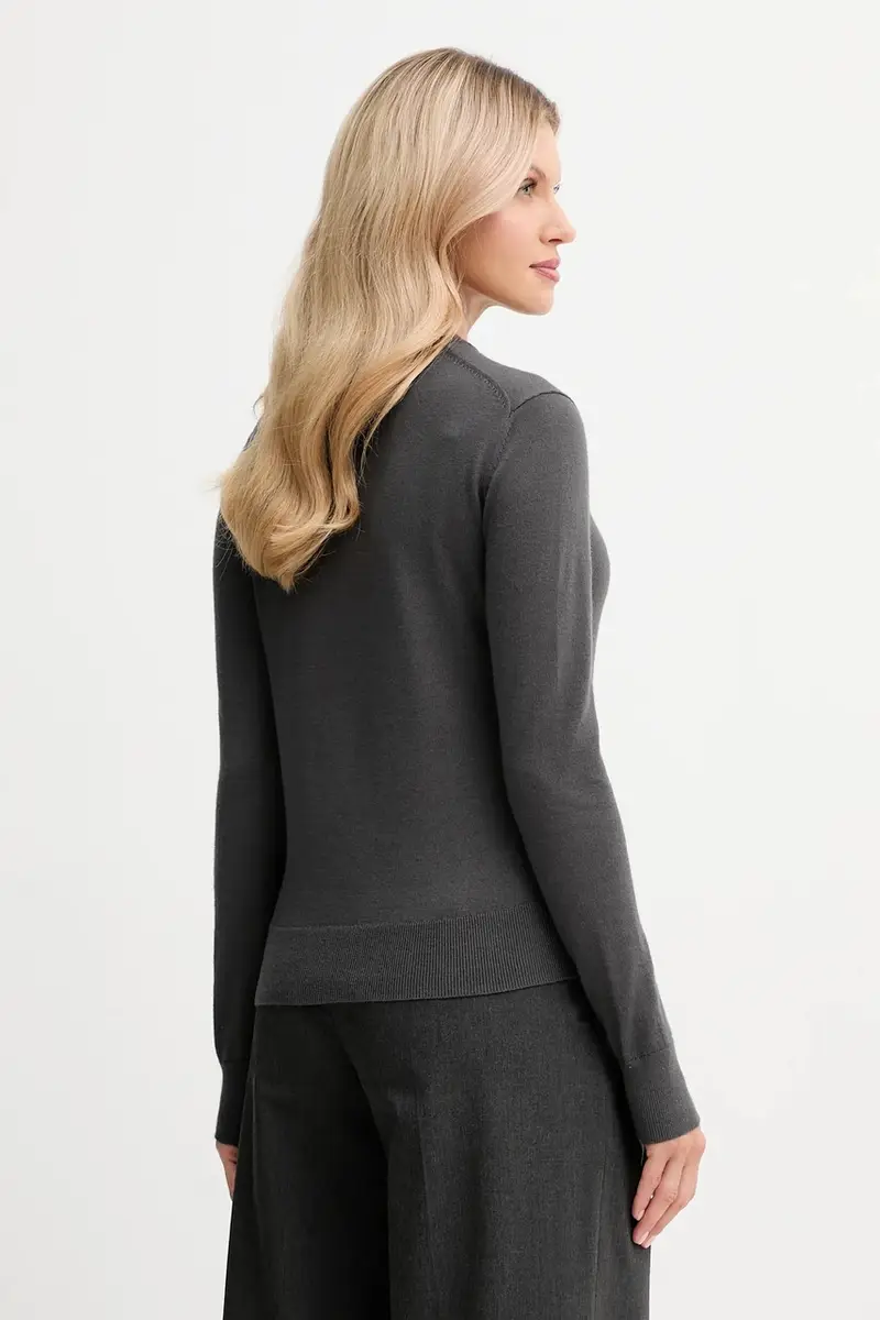 maglione con lana colore grigio LV044D370G miniatura 3