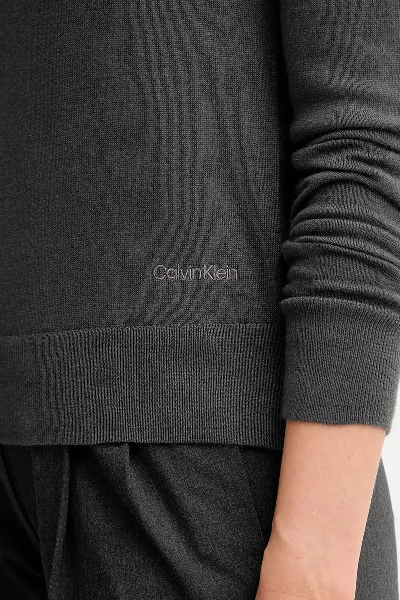 maglione con lana colore grigio LV044D370G miniatura 5