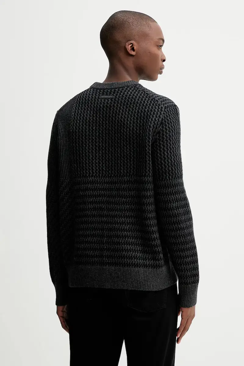 maglione con lana colore grigio LV04LD306G miniatura 3