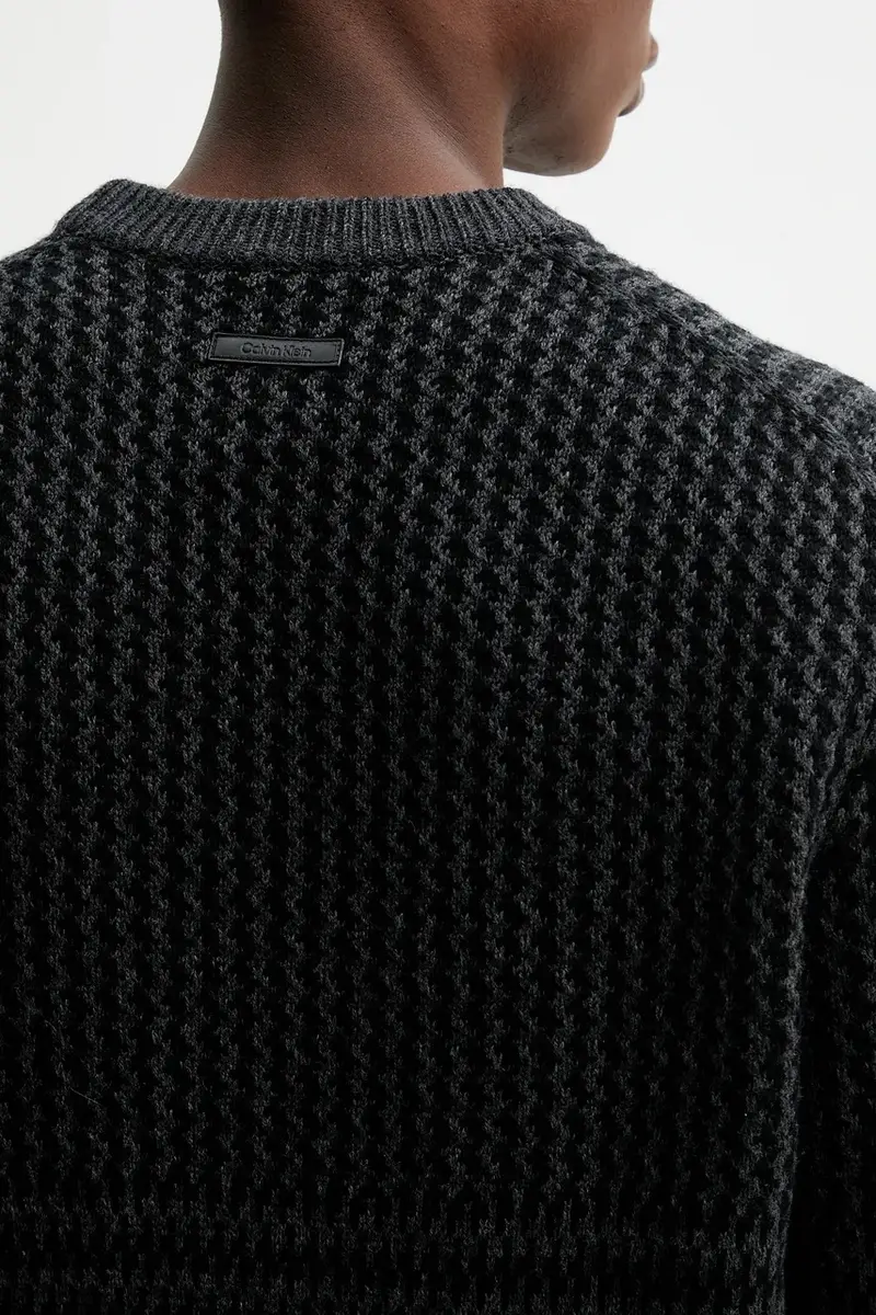 maglione con lana colore grigio LV04LD306G miniatura 5