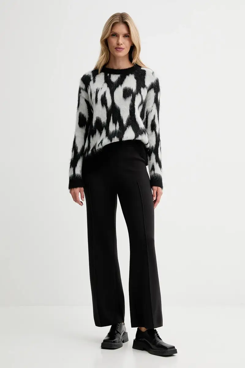 maglione con lana colore nero LV044D343G miniatura 4