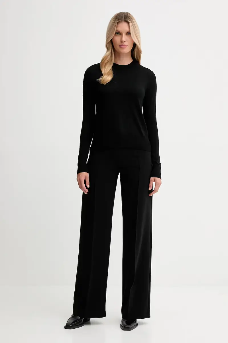 maglione con lana colore nero LV044D370G miniatura 4