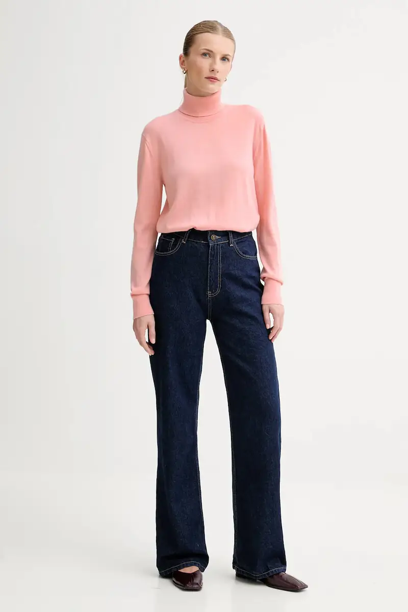 maglione con lana colore rosa LV044D371G miniatura 2