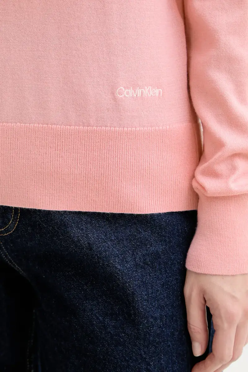 maglione con lana colore rosa LV044D371G miniatura 5