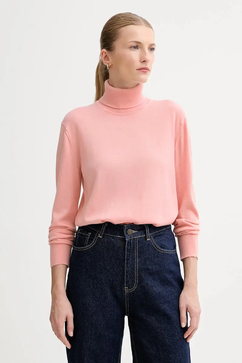 maglione con lana colore rosa LV044D371G