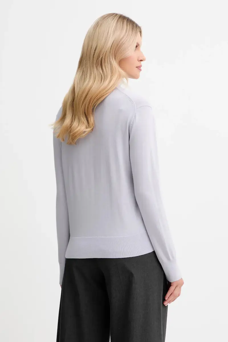 maglione con lana colore violetto LV044D371G miniatura 3