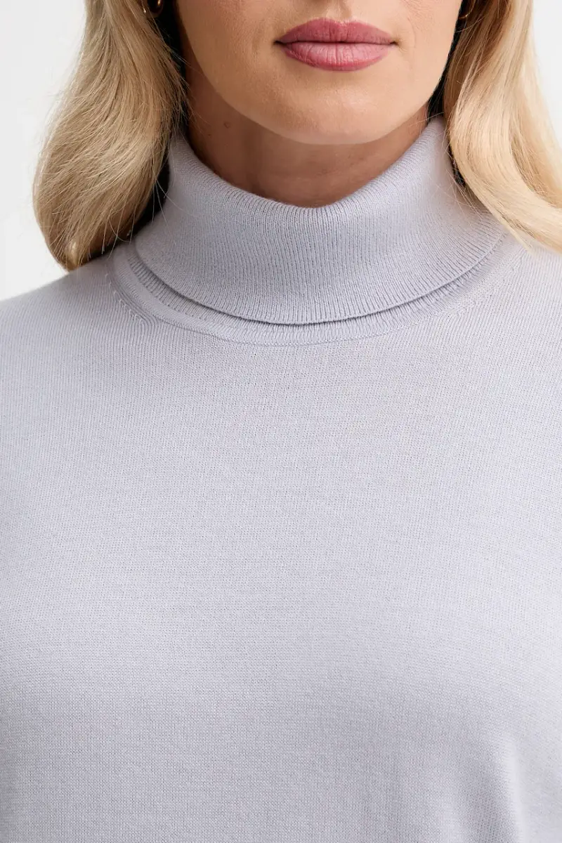 maglione con lana colore violetto LV044D371G miniatura 5