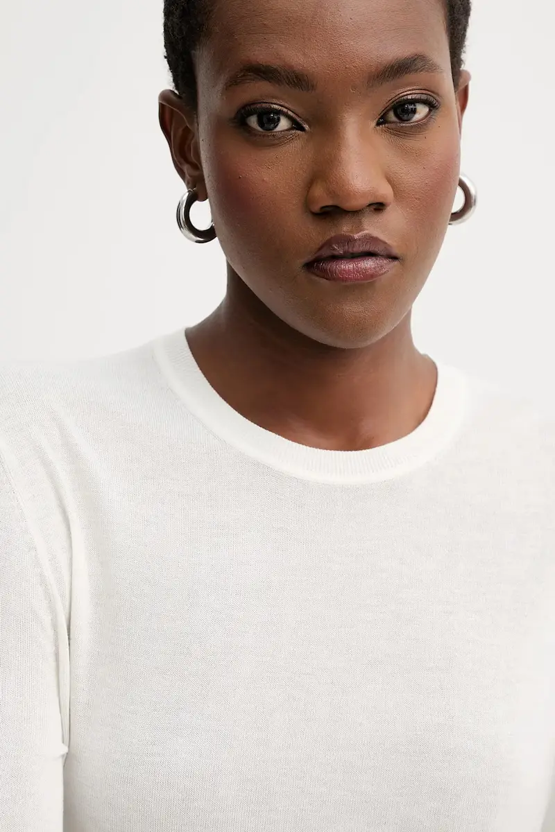 maglione donna colore beige LV044C339G miniatura 4