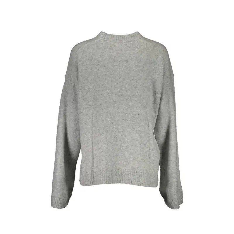 Maglione Donna Grigio Ricamo miniatura 2