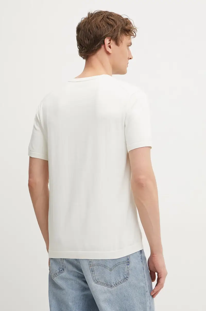 maglione in cotone uomo colore beige K10K114485 miniatura 3