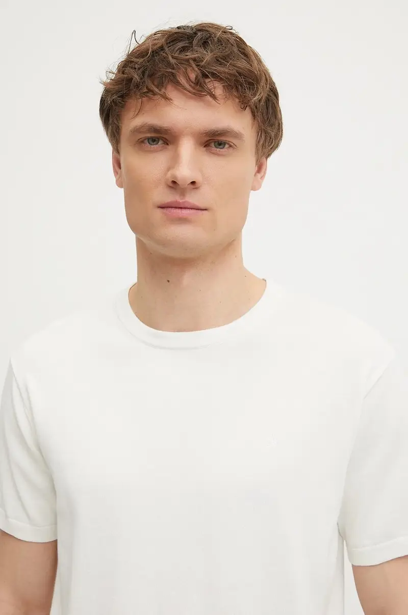 maglione in cotone uomo colore beige K10K114485 miniatura 4