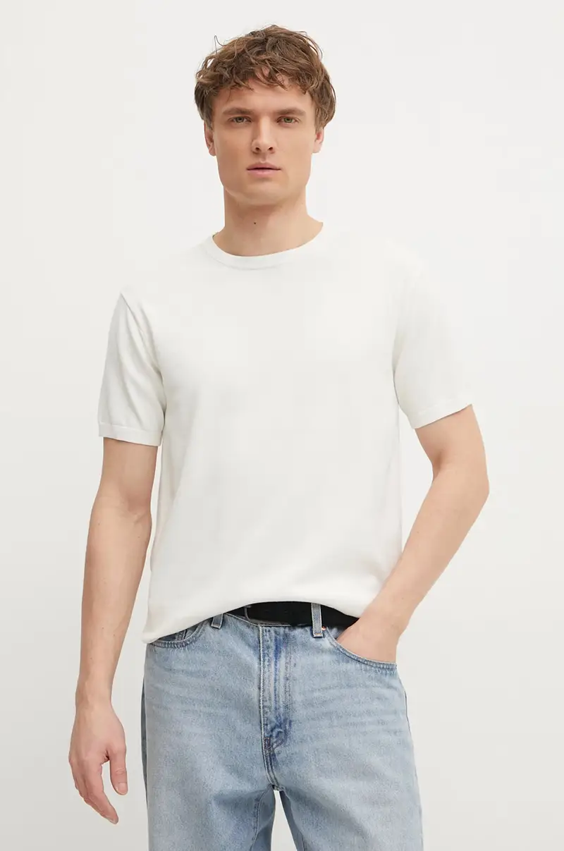 maglione in cotone uomo colore beige K10K114485