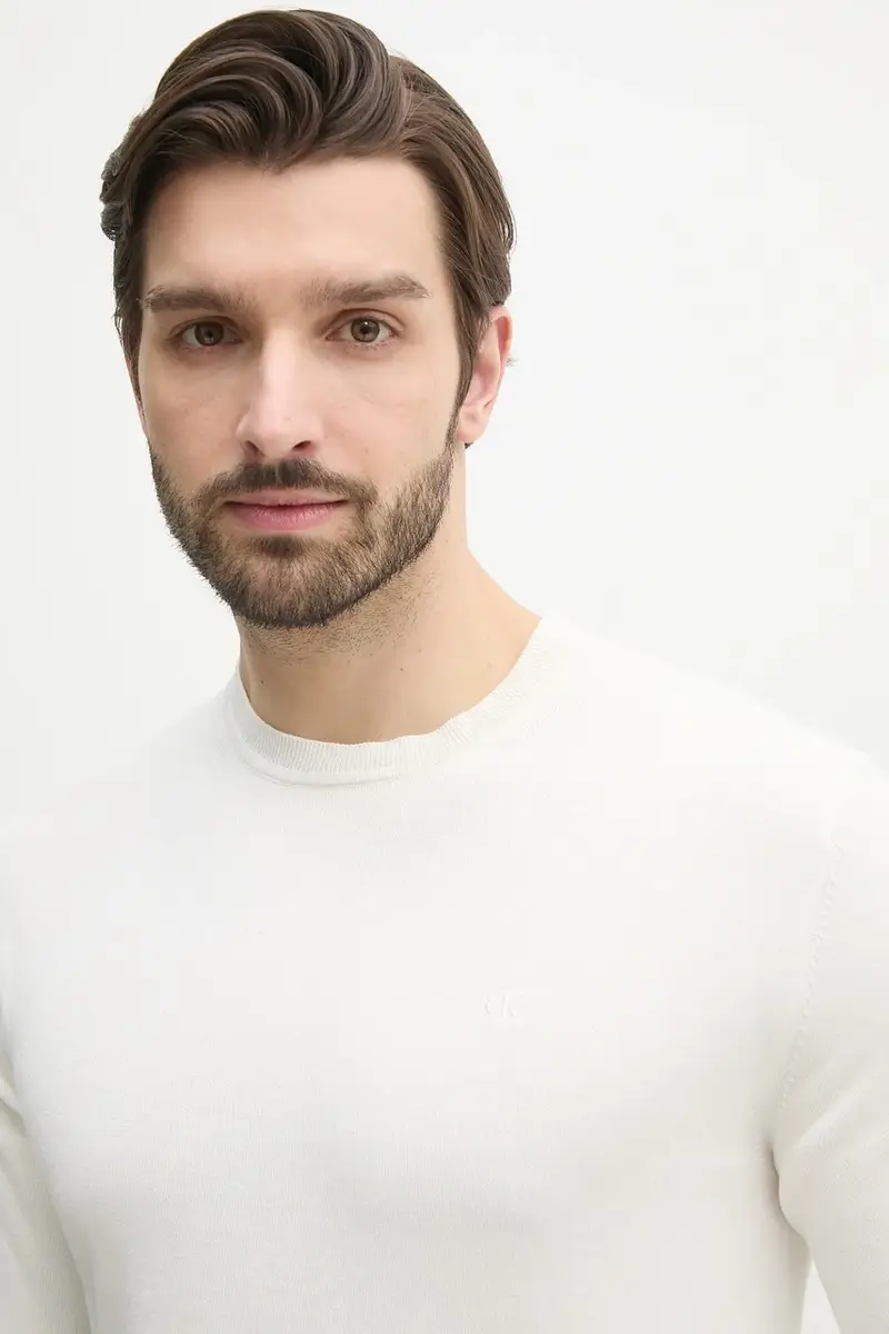 maglione in cotone uomo colore bianco LV040BM343 miniatura 4