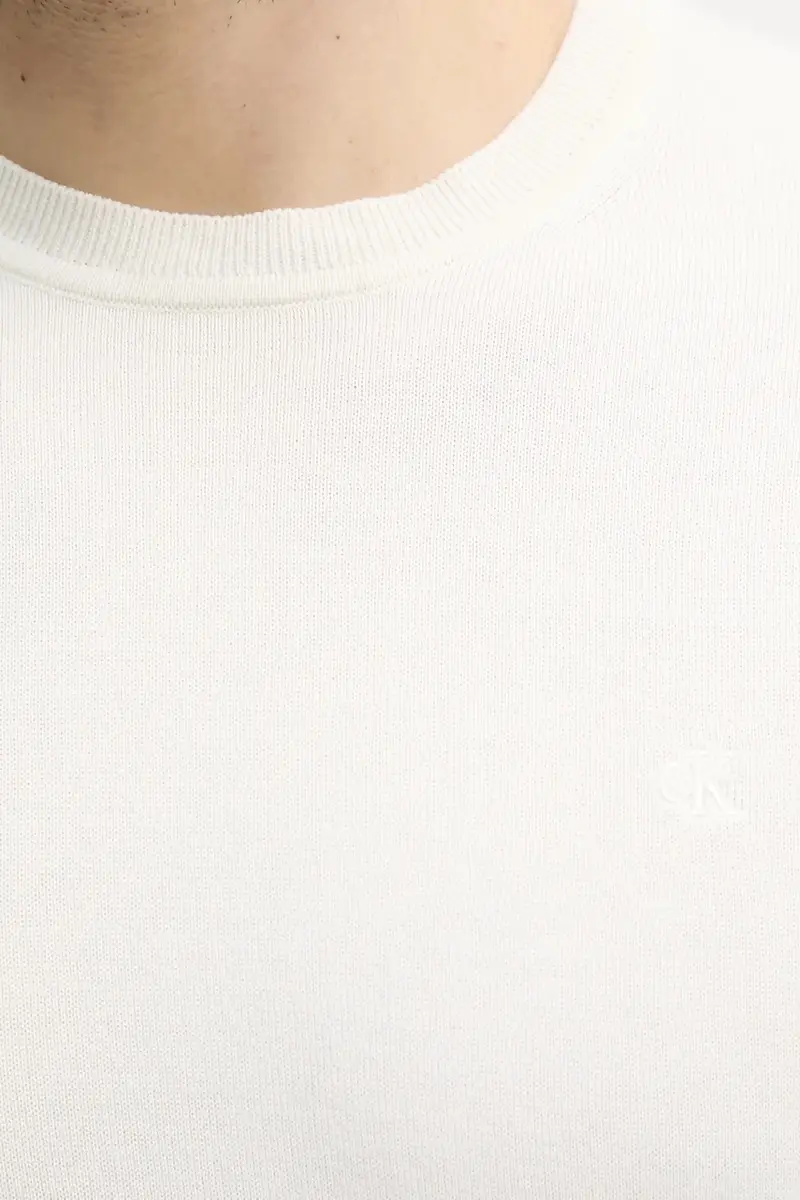 maglione in cotone uomo colore bianco LV040BM343 miniatura 5