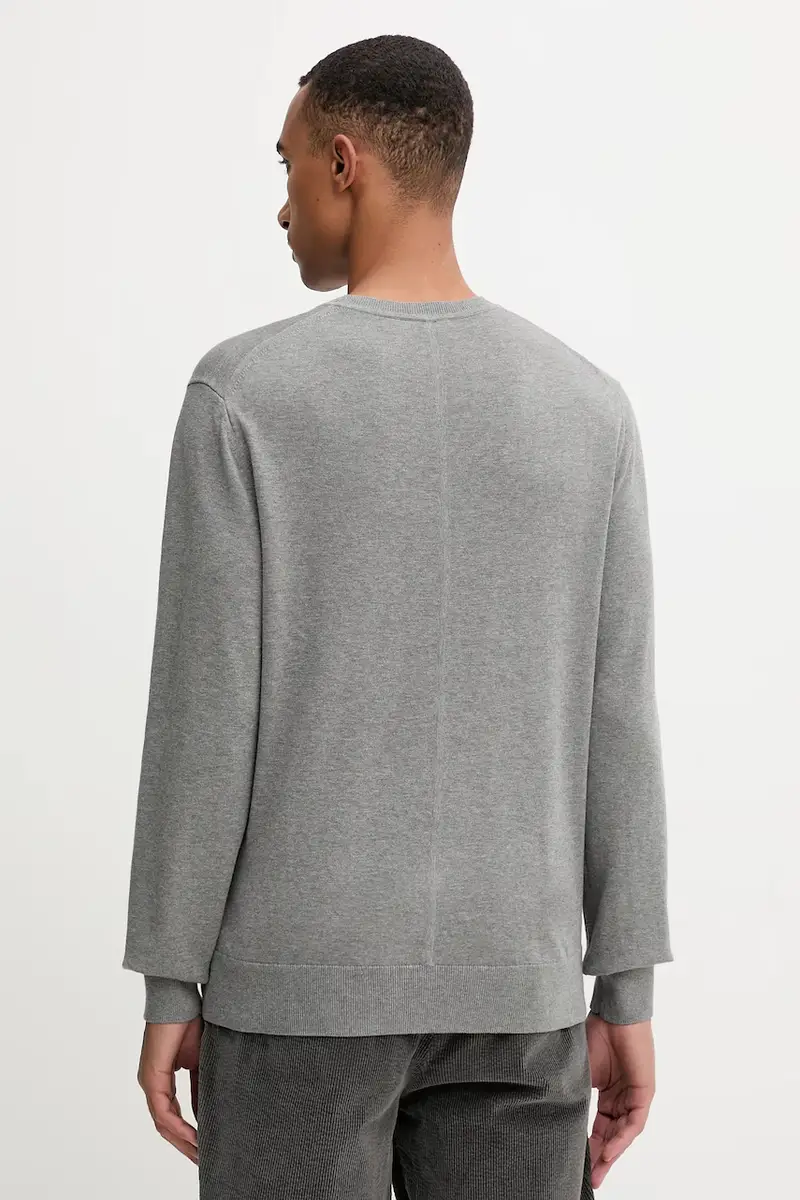 maglione in cotone uomo colore bianco LV040BM343 Grigio miniatura 3