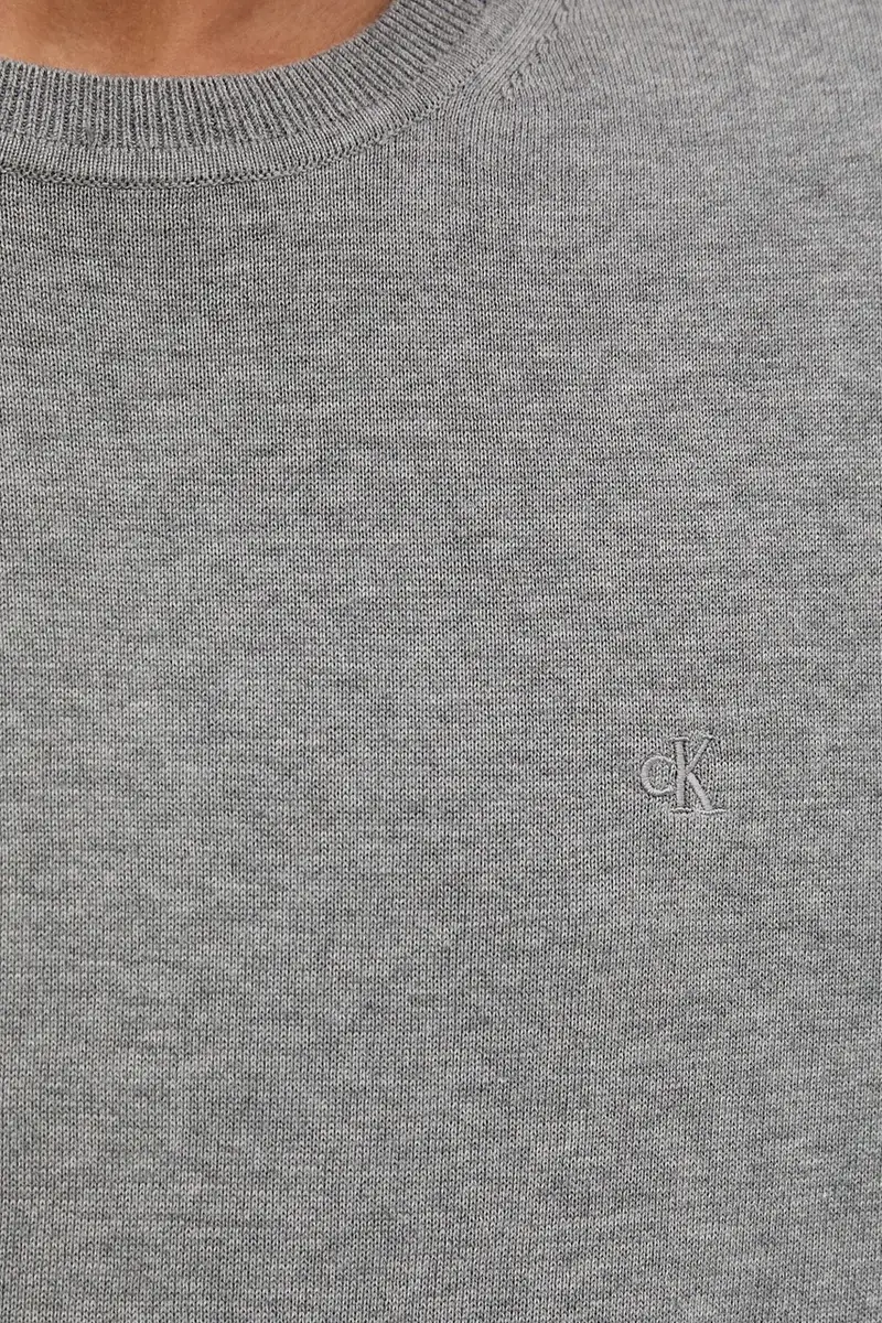 maglione in cotone uomo colore bianco LV040BM343 Grigio miniatura 5