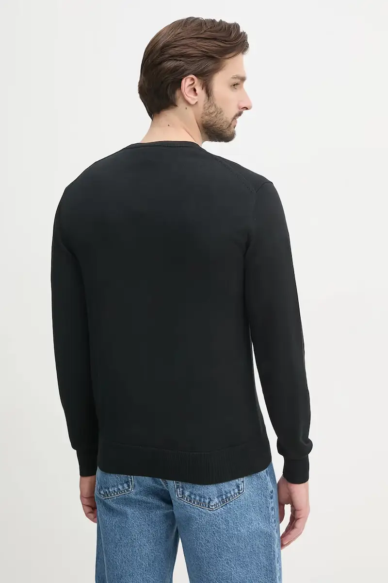maglione in cotone uomo colore nero LV040BM343 miniatura 3