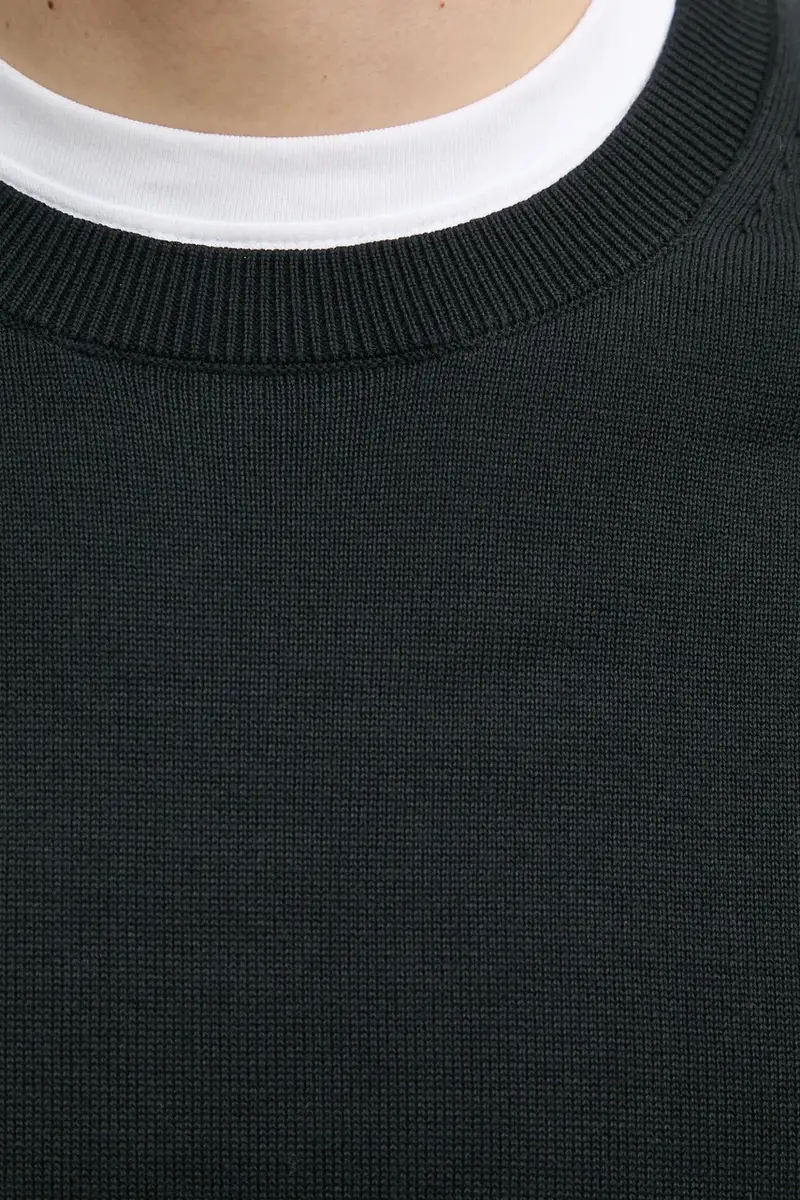 maglione in cotone uomo colore nero LV040BM343 miniatura 5