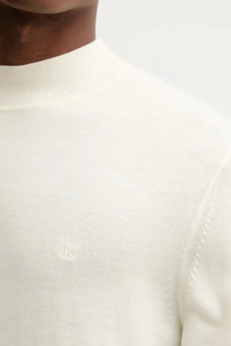 maglione in lana uomo colore beige LV04LE309G miniatura 5