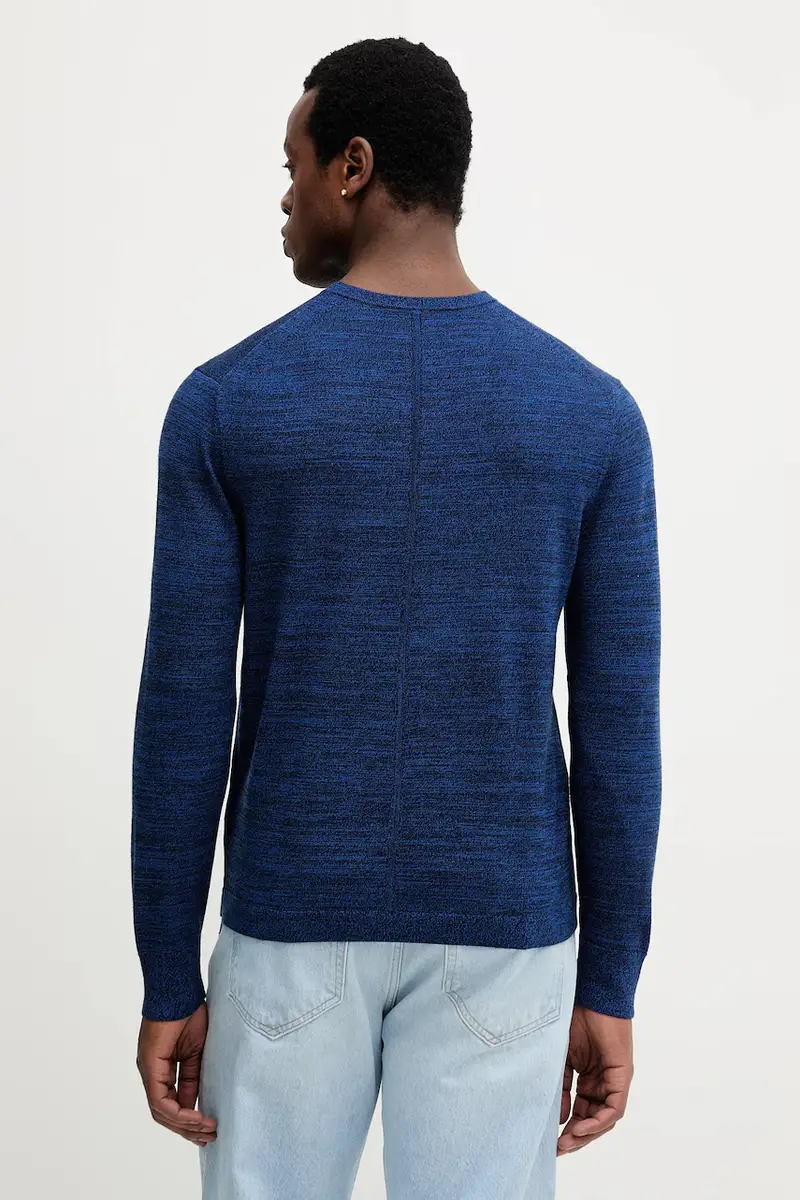 maglione in lana uomo colore blu LV04LB305G miniatura 3