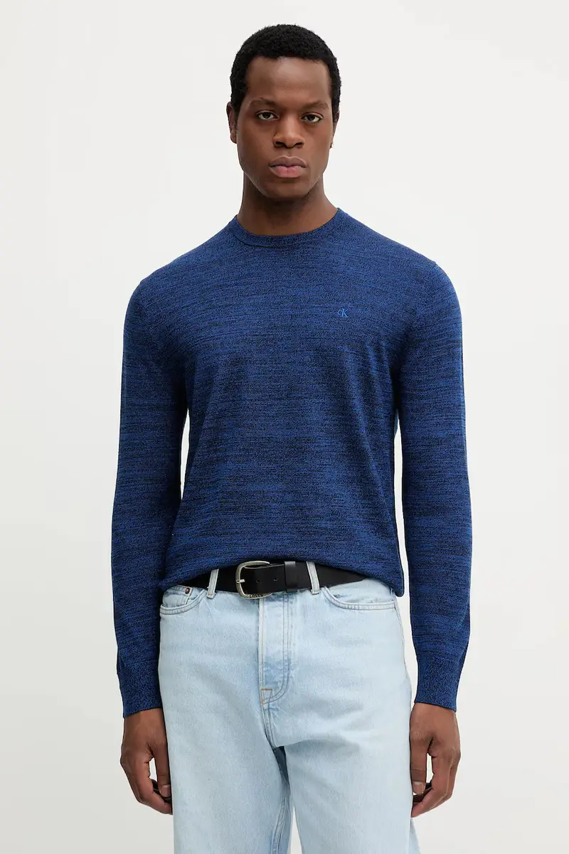 maglione in lana uomo colore blu LV04LB305G