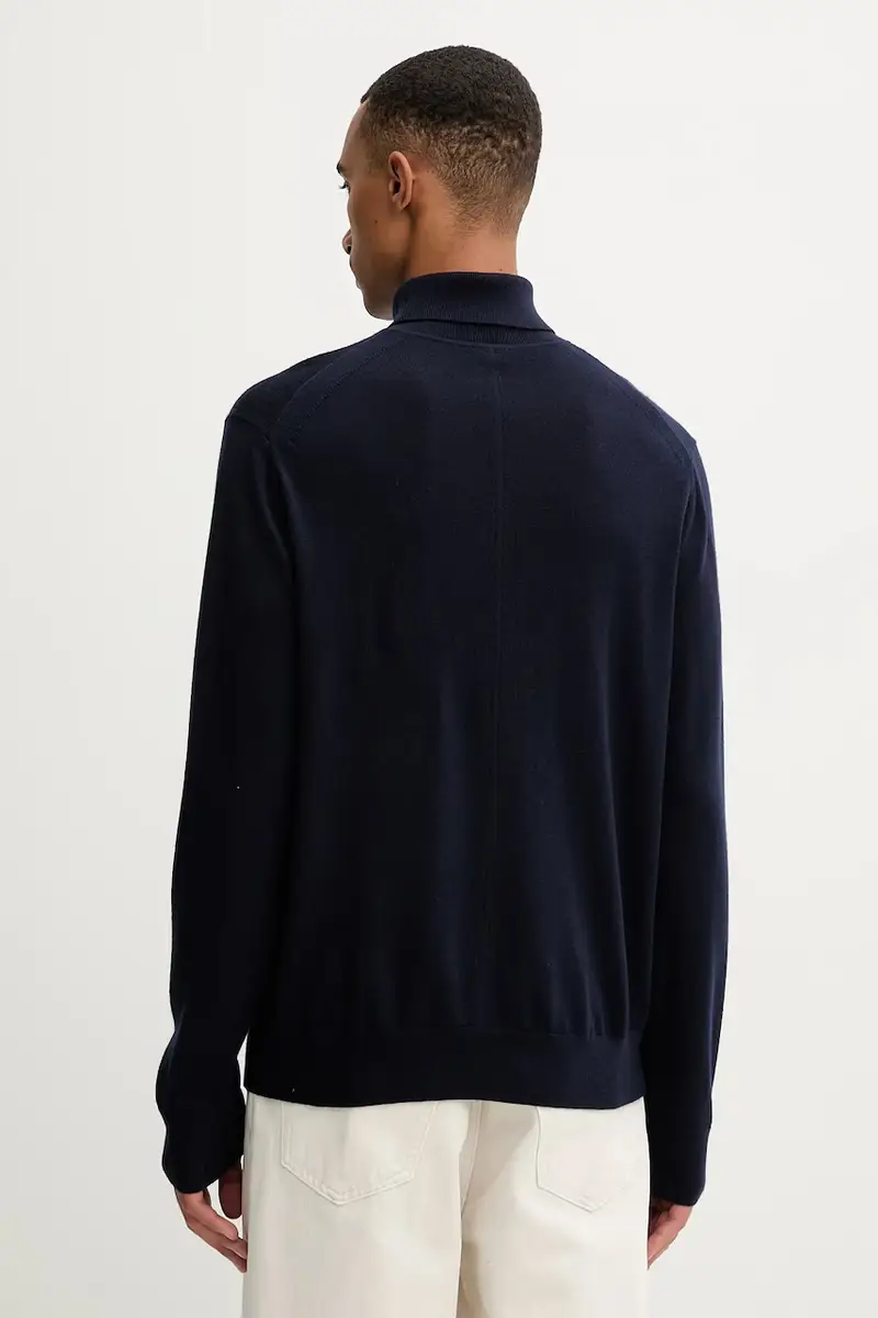 maglione in lana uomo colore blu navy LV04LD317G miniatura 3