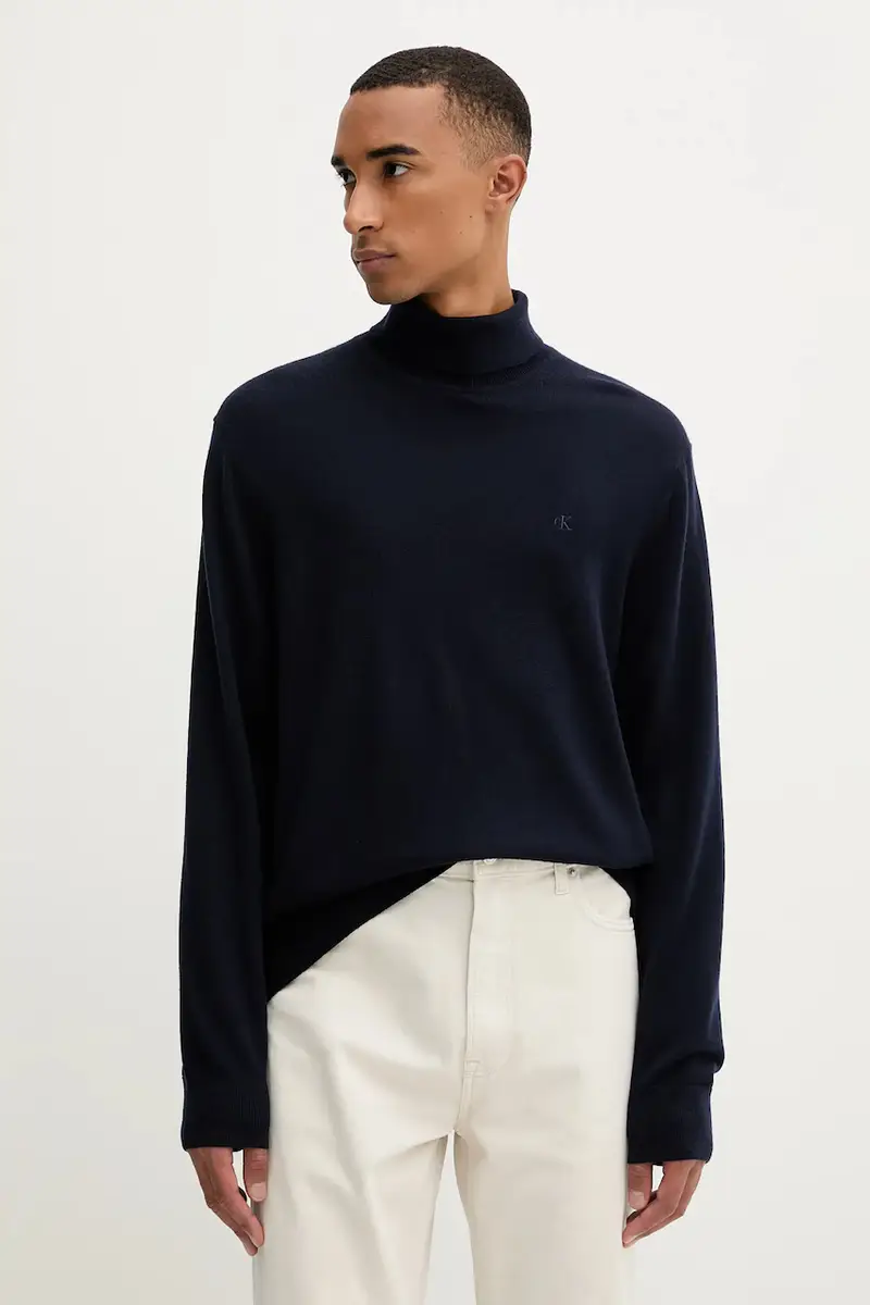 maglione in lana uomo colore blu navy LV04LD317G