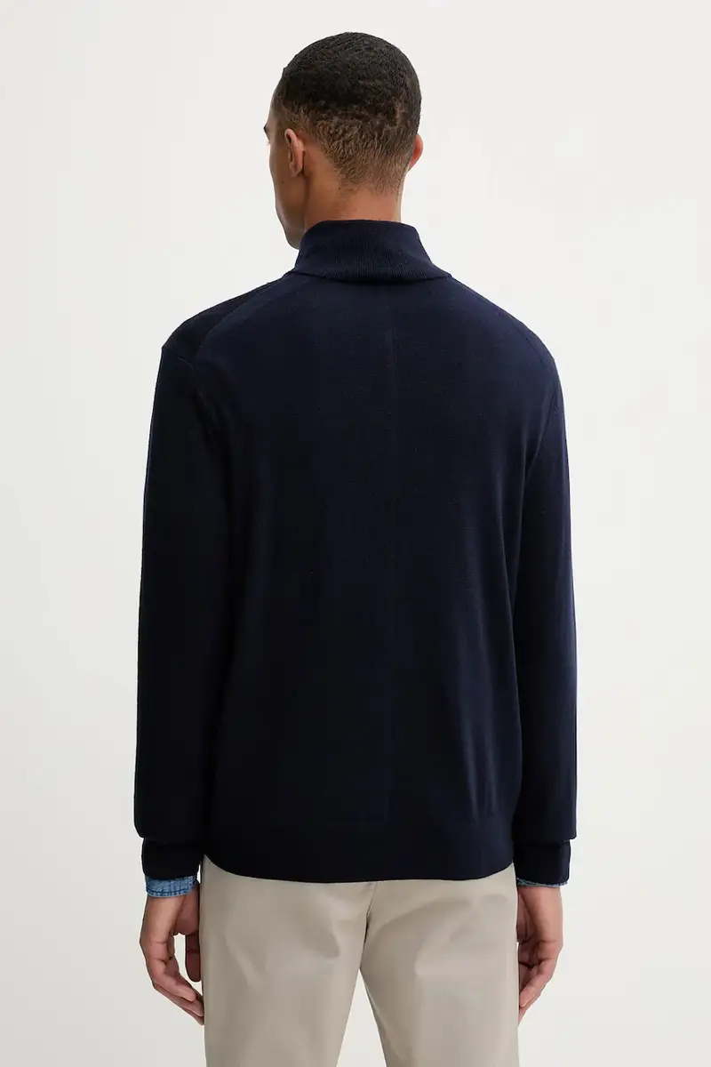 maglione in lana uomo colore blu navy LV04LD318G miniatura 3