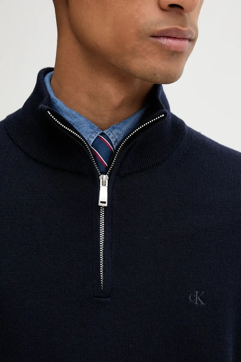 maglione in lana uomo colore blu navy LV04LD318G miniatura 5