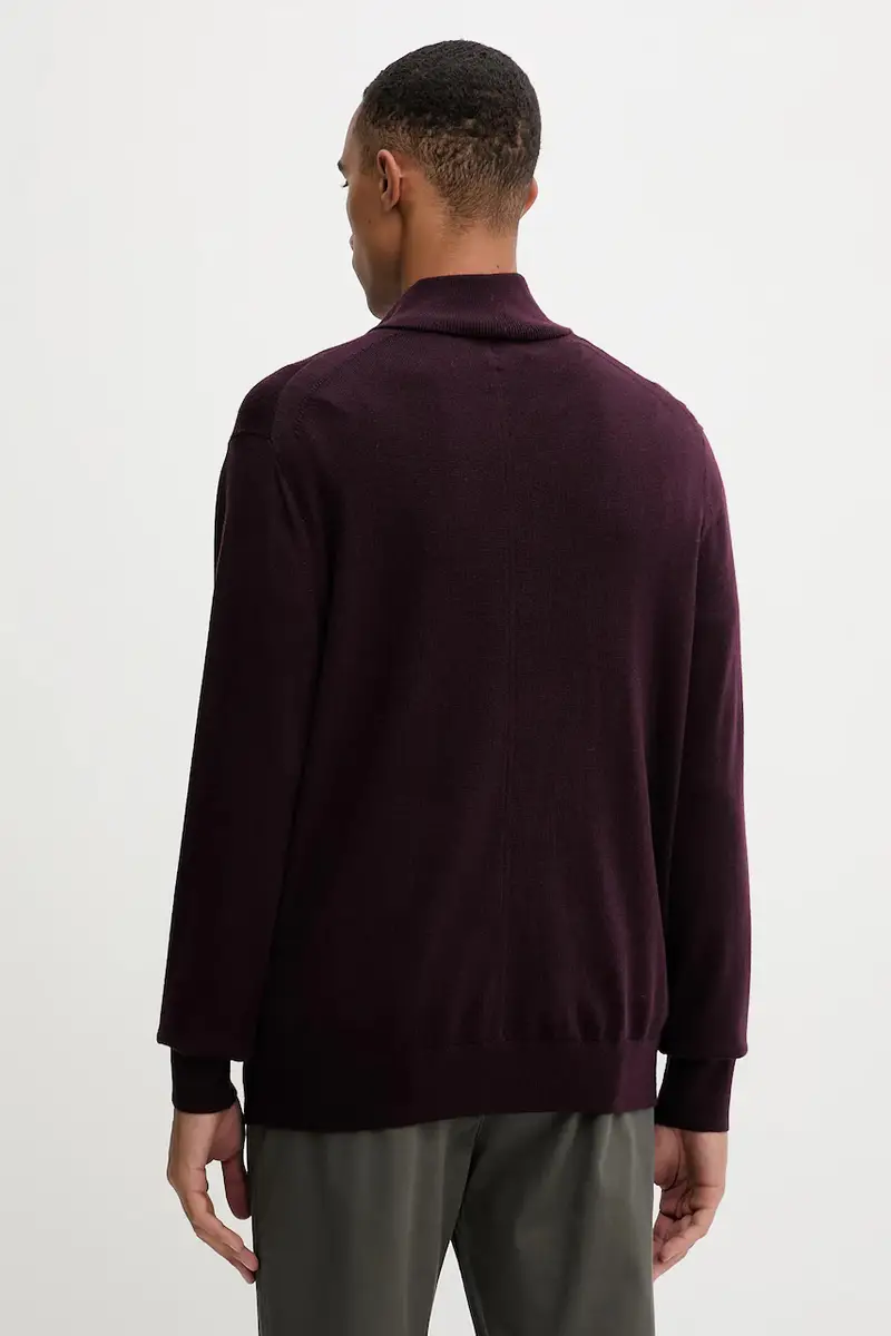 maglione in lana uomo colore granata LV04LD318G miniatura 3