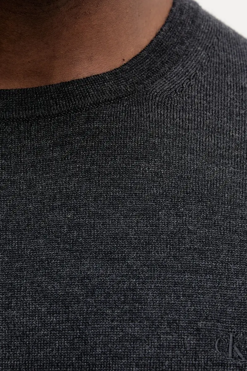 maglione in lana uomo colore grigio LV04LB305G miniatura 5