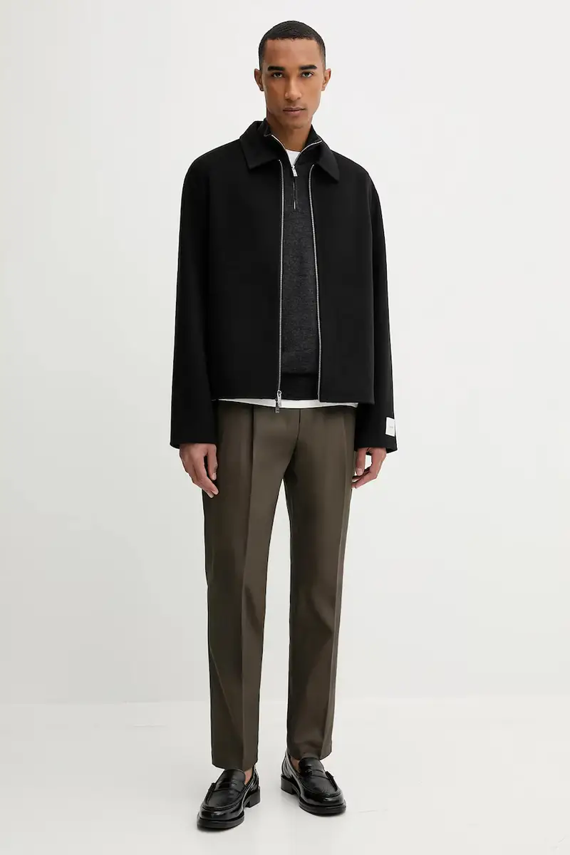 maglione in lana uomo colore grigio LV04LD318G miniatura 2