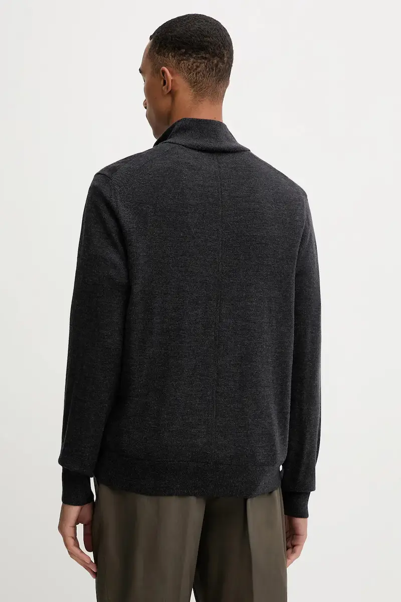 maglione in lana uomo colore grigio LV04LD318G miniatura 3