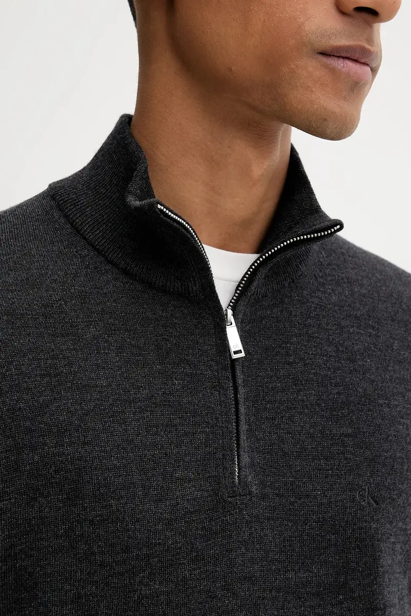 maglione in lana uomo colore grigio LV04LD318G miniatura 5