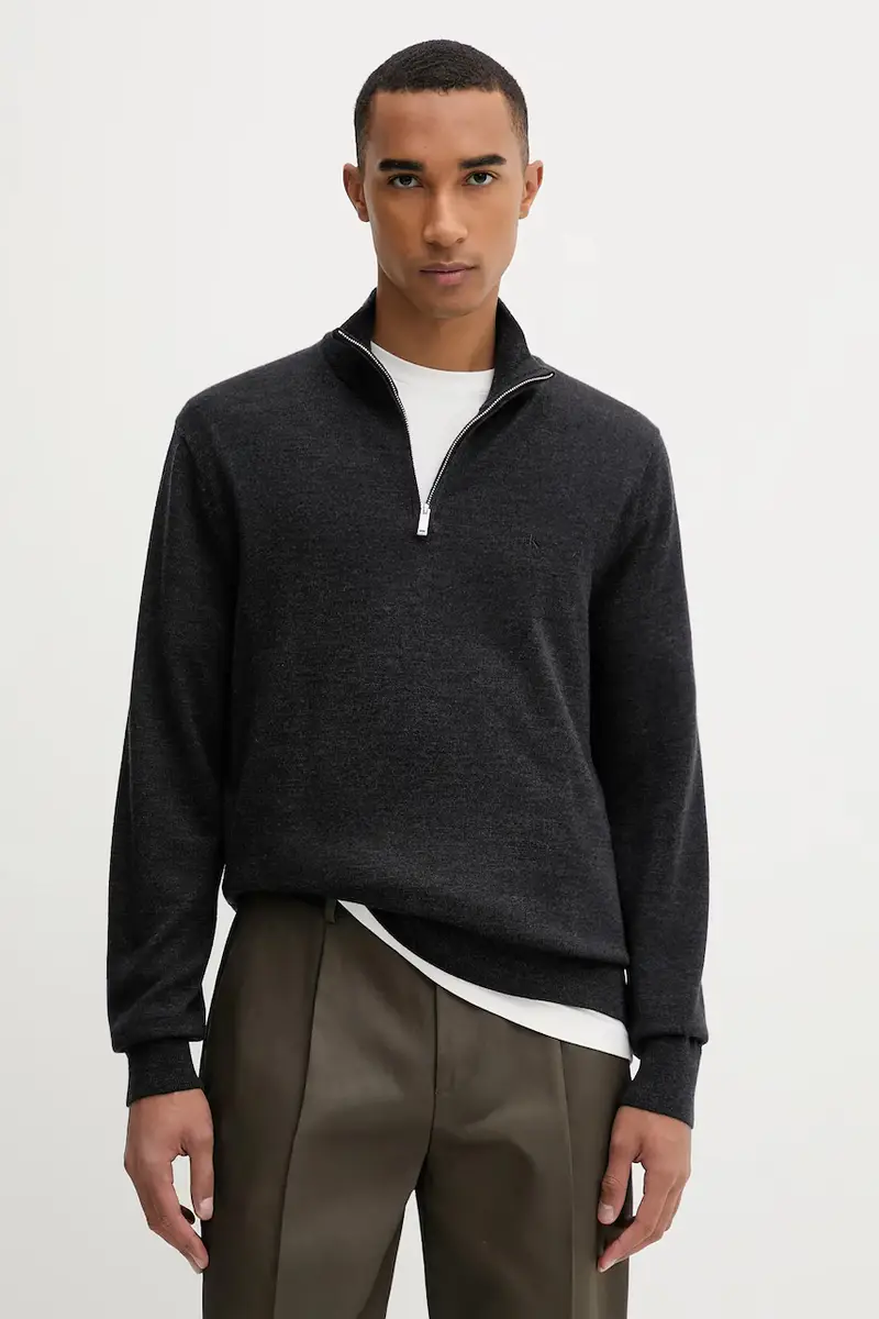 maglione in lana uomo colore grigio LV04LD318G