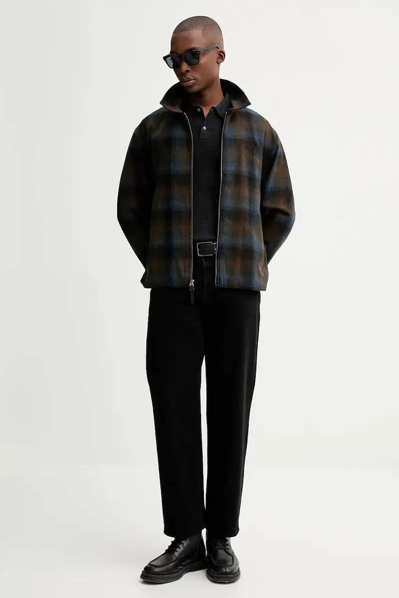 maglione in lana uomo colore grigio LV04LD319G miniatura 2