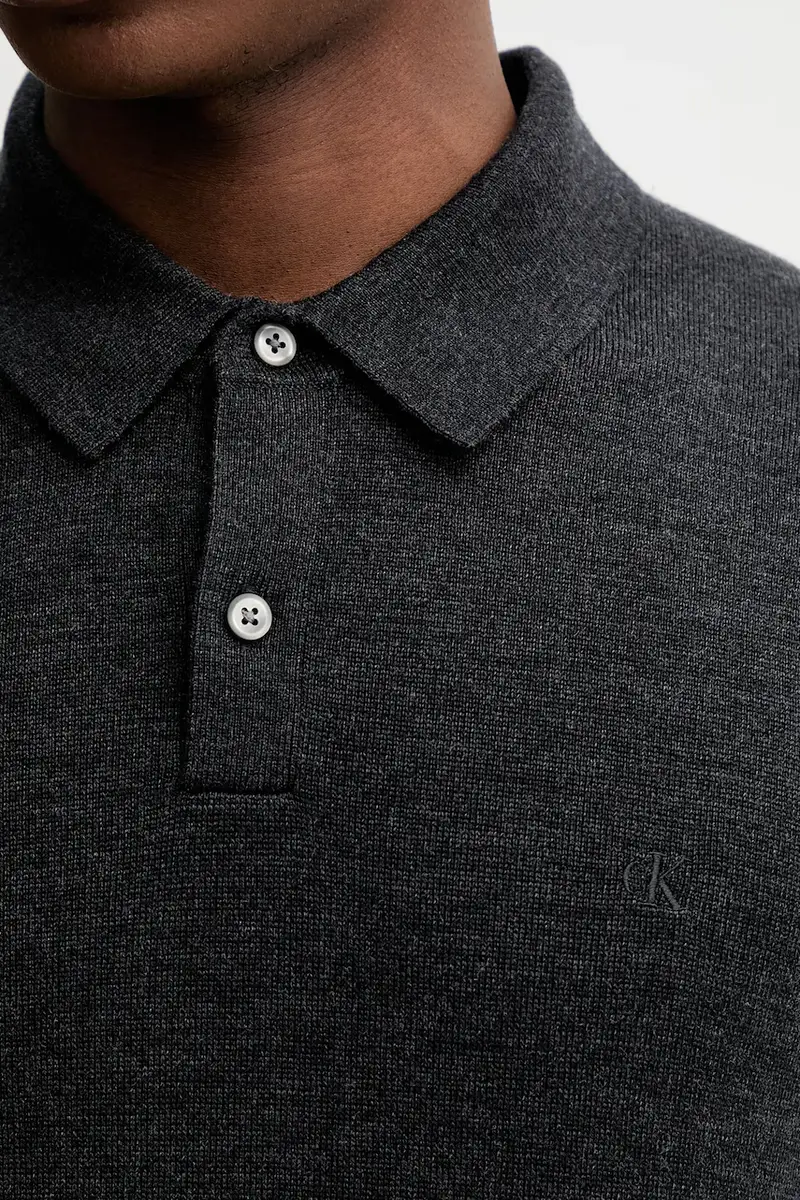 maglione in lana uomo colore grigio LV04LD319G miniatura 5