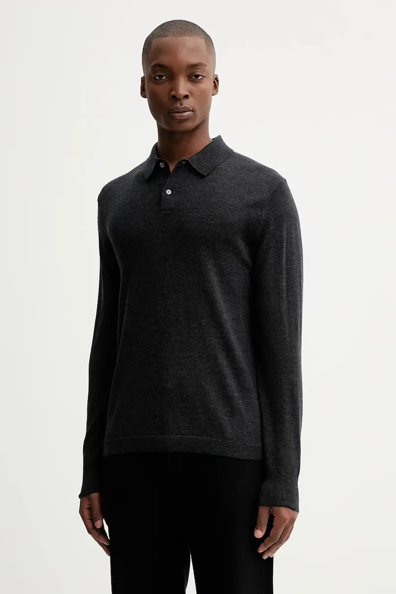 maglione in lana uomo colore grigio LV04LD319G