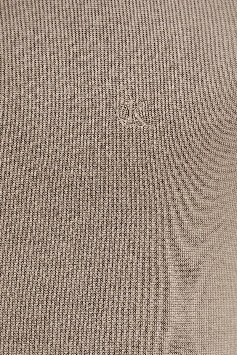 maglione in lana uomo colore marrone LV04LB305G Beige miniatura 5