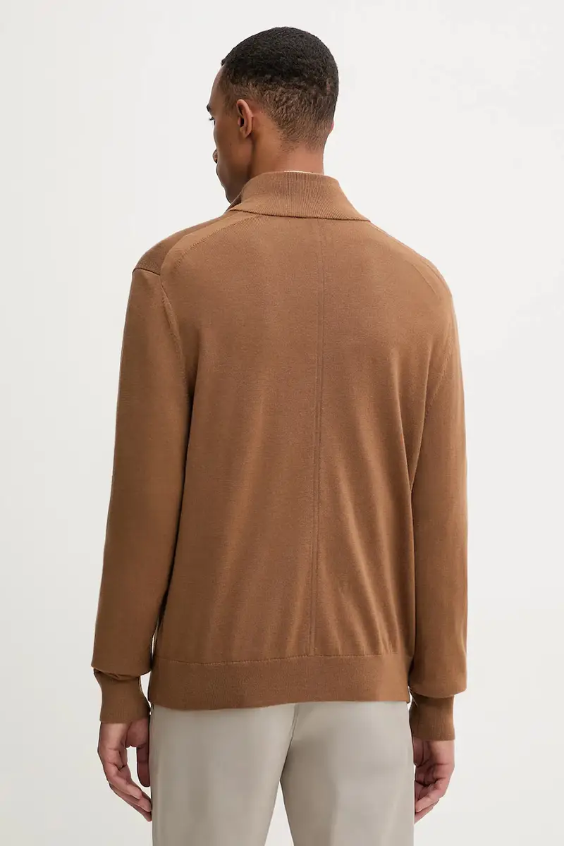 maglione in lana uomo colore marrone LV04LD318G miniatura 3