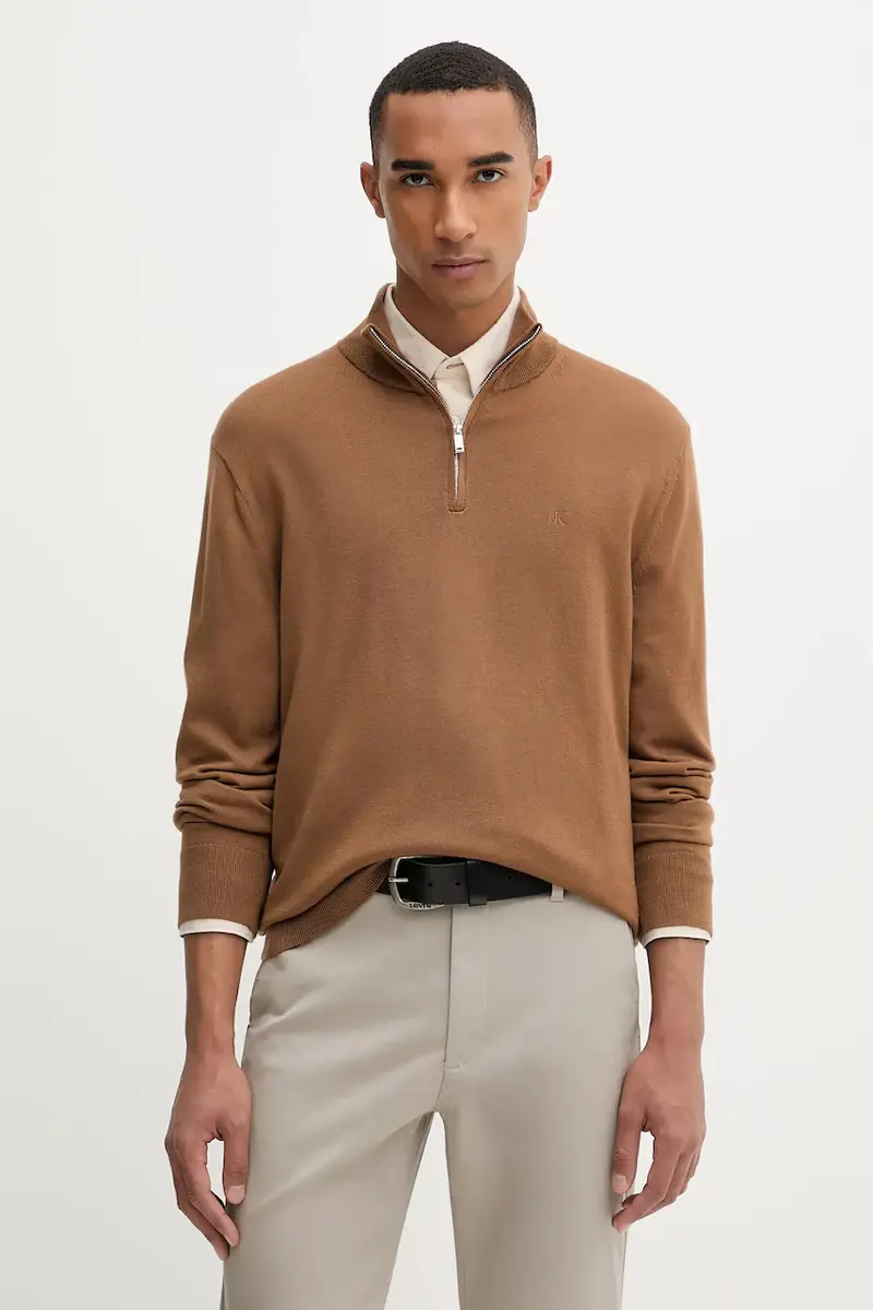 maglione in lana uomo colore marrone LV04LD318G