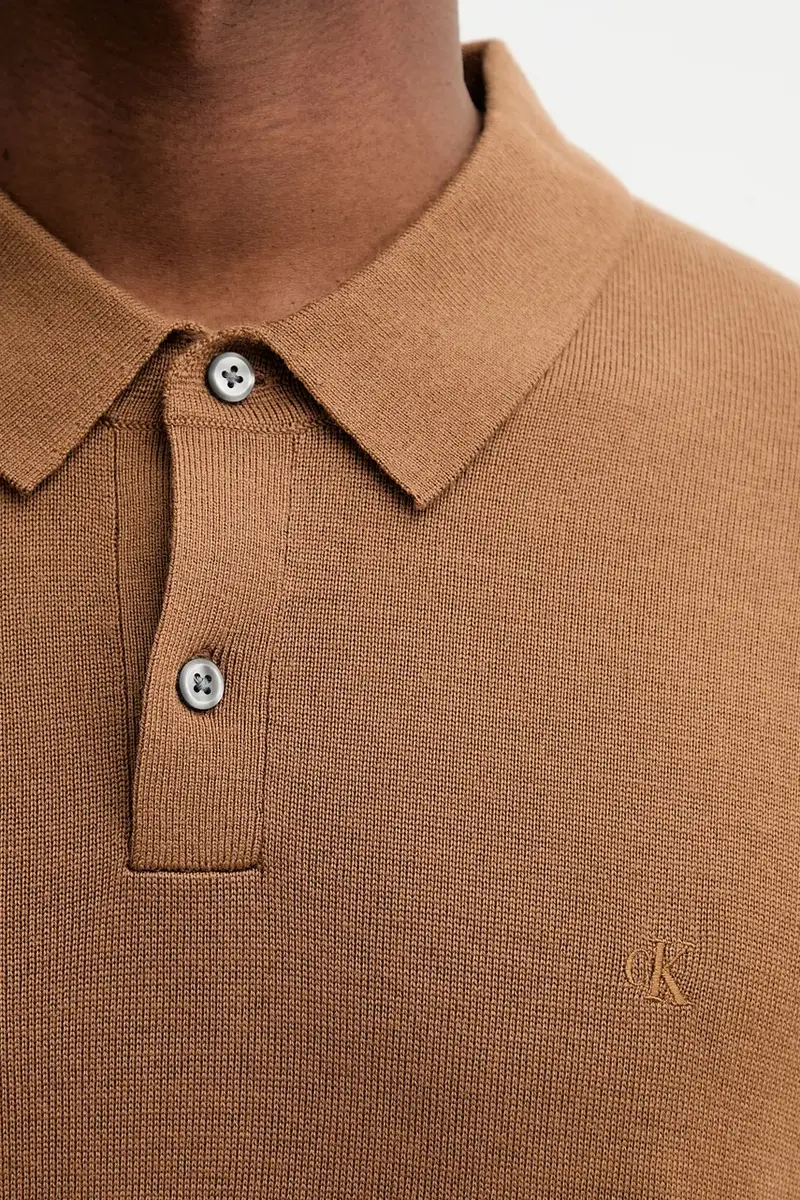 maglione in lana uomo colore marrone LV04LD319G miniatura 5