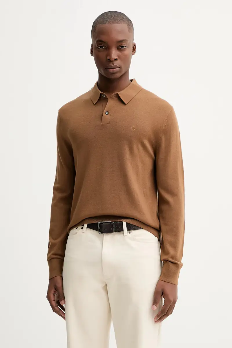 maglione in lana uomo colore marrone LV04LD319G