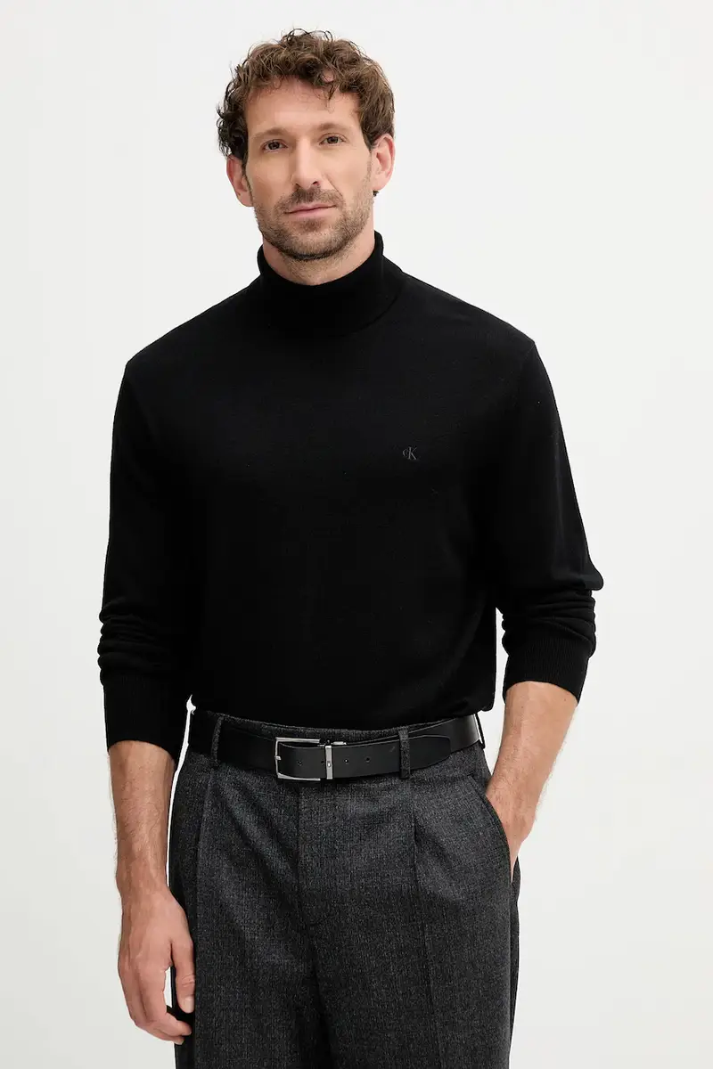 maglione in lana uomo colore nero LV04LD317G