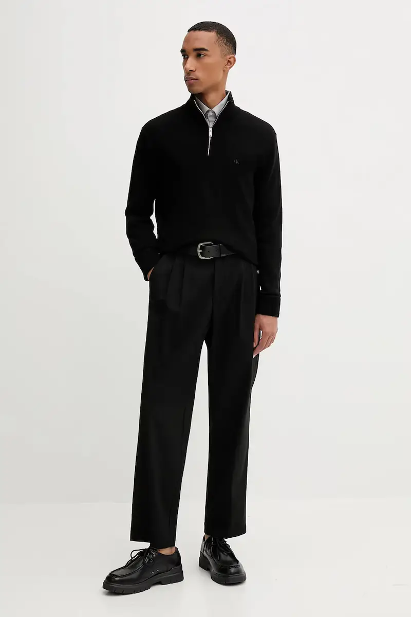 maglione in lana uomo colore nero LV04LD318G miniatura 2